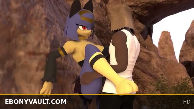 Sekhmet Palworld Intense Breeding Fuck with Black Guy Inside Her Pussy