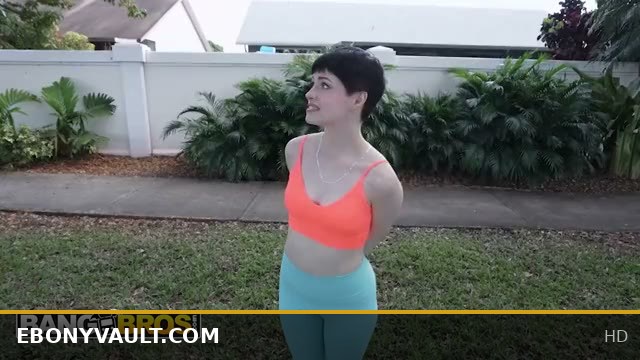 Amateur pierced-tit Pixie rides the BangBus for a hardcore BBC pounding