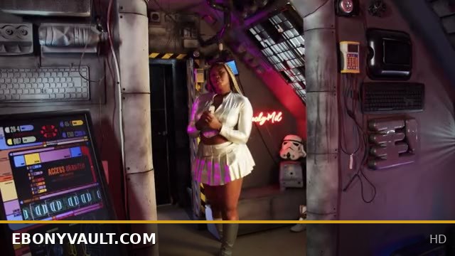 Space Babe Xeinna Rose POV Interracial Adventure with Black Alien Beauty
